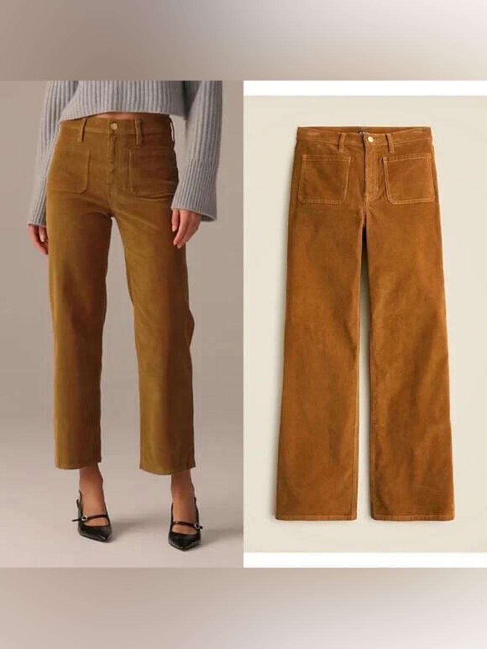 J.Crew Sailor Slim-Wide Pant in Stretch Corduroy Size 31